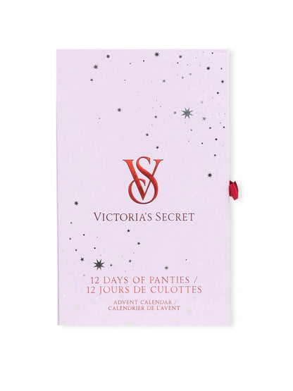Calendário do Advento da Victoria's Secret com 12 calcinhas, edição limitada. Biquíni.