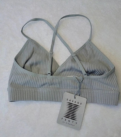 Sutiã Esportivo Fenty SAVAGE - Nova Cor Feminina Cinza