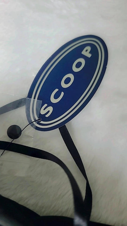 Suéter longo feminino com decote em U, preto