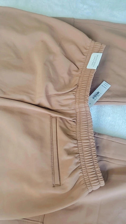 Pantalones cargo de tejido cepillado Victoria's Secret Pink, nuevos con etiqueta, forro color caramelo