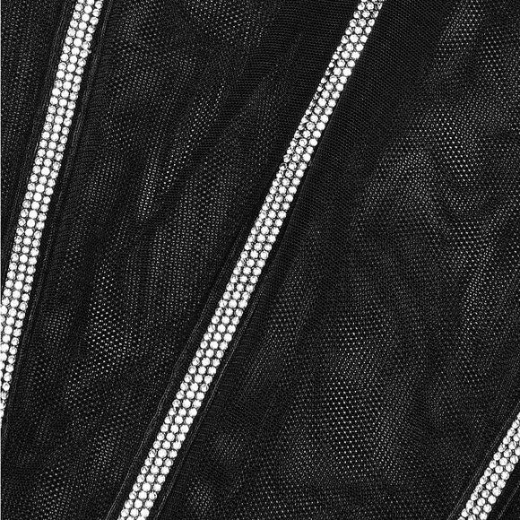 Top corset transparente com glitter da Victoria's Secret