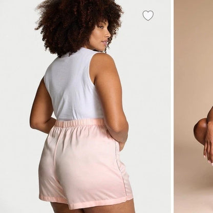 Shorts de pijama de satén brillante de Victoria's Secret