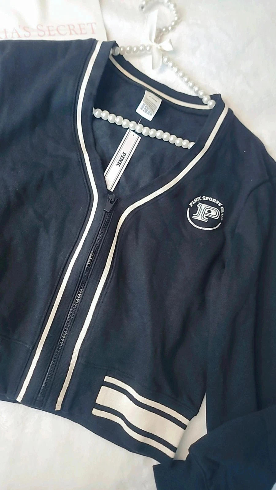 Abrigo Victoria's Secret con cierre frontal, forro polar Ivy