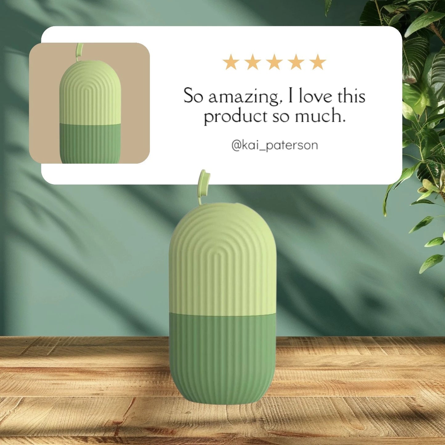 Masajeador de rodillo con cubitos de hielo para rostro, ojos y cuello. Acondiciona y cuida la piel de forma natural.