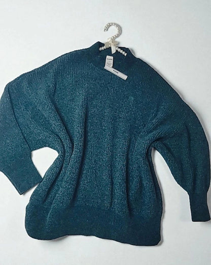 Suéter de punto ancho con cuello redondo estilo universitario de Victoria's Secret Pink